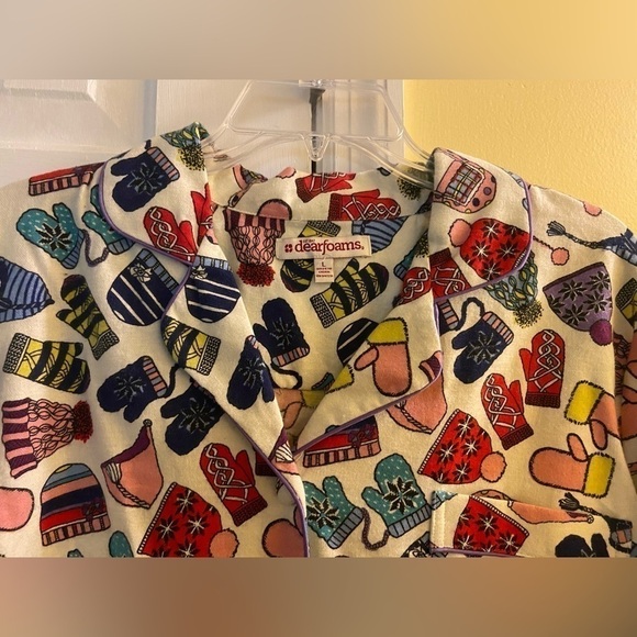 3 for $15 💜 Dearfoams Vanilla Snow Day Pajama Top - Picture 4 of 9